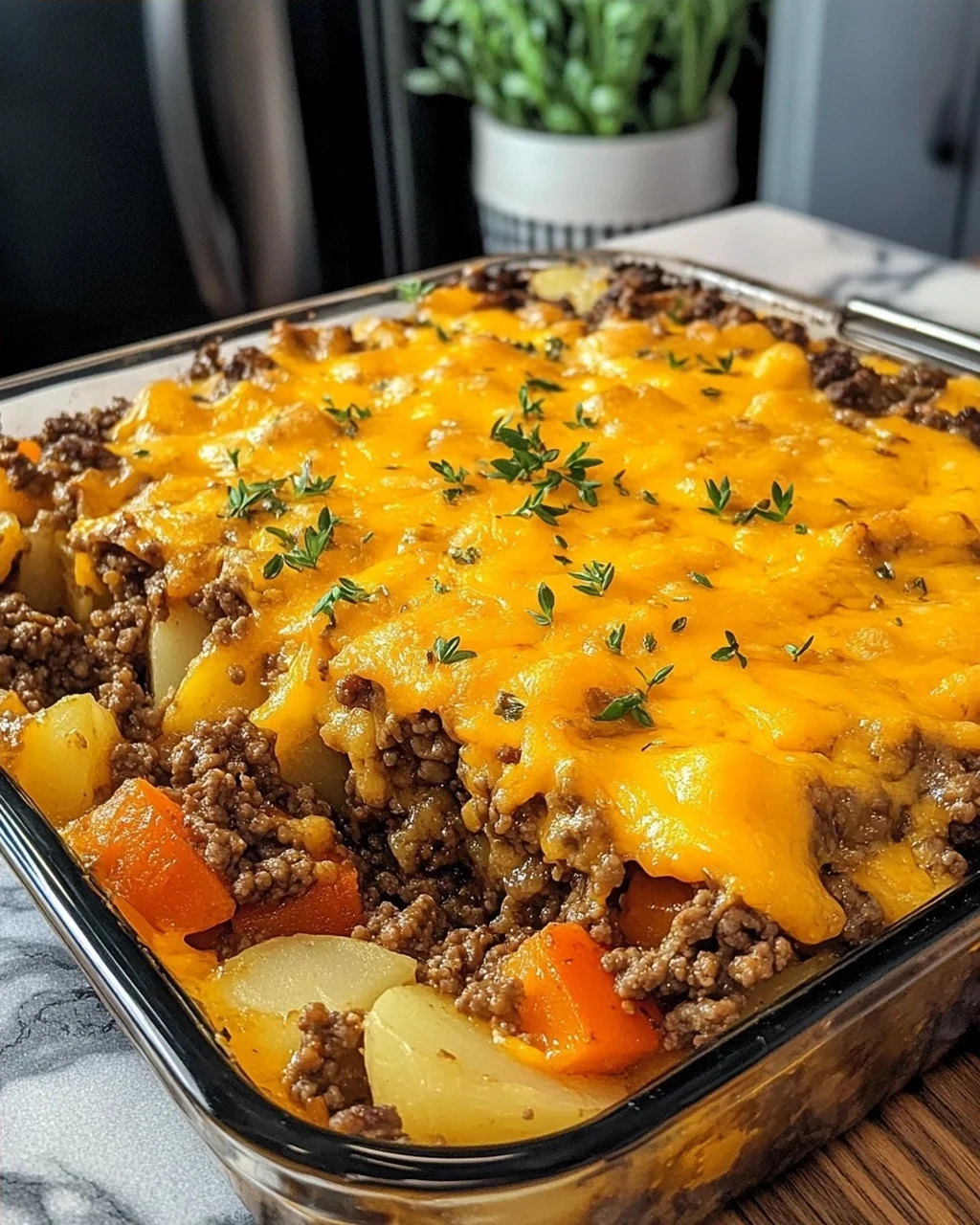 Ground Beef and Potato Casserole