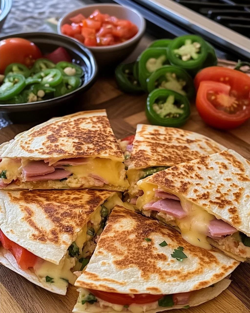 Ham and Cheese Quesadilla