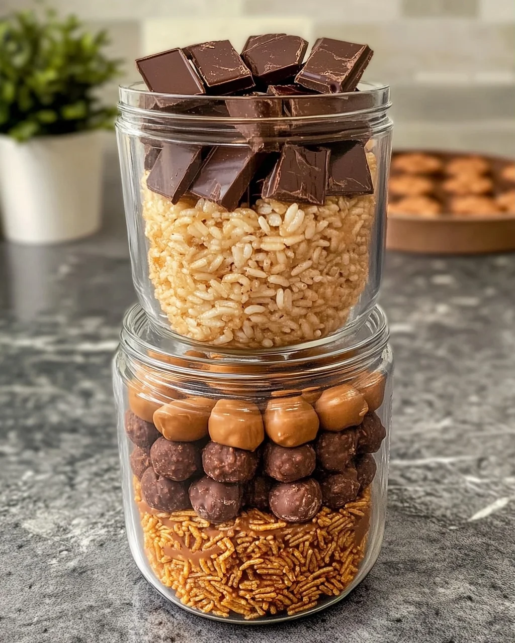 Homemade Candy Bar Jars