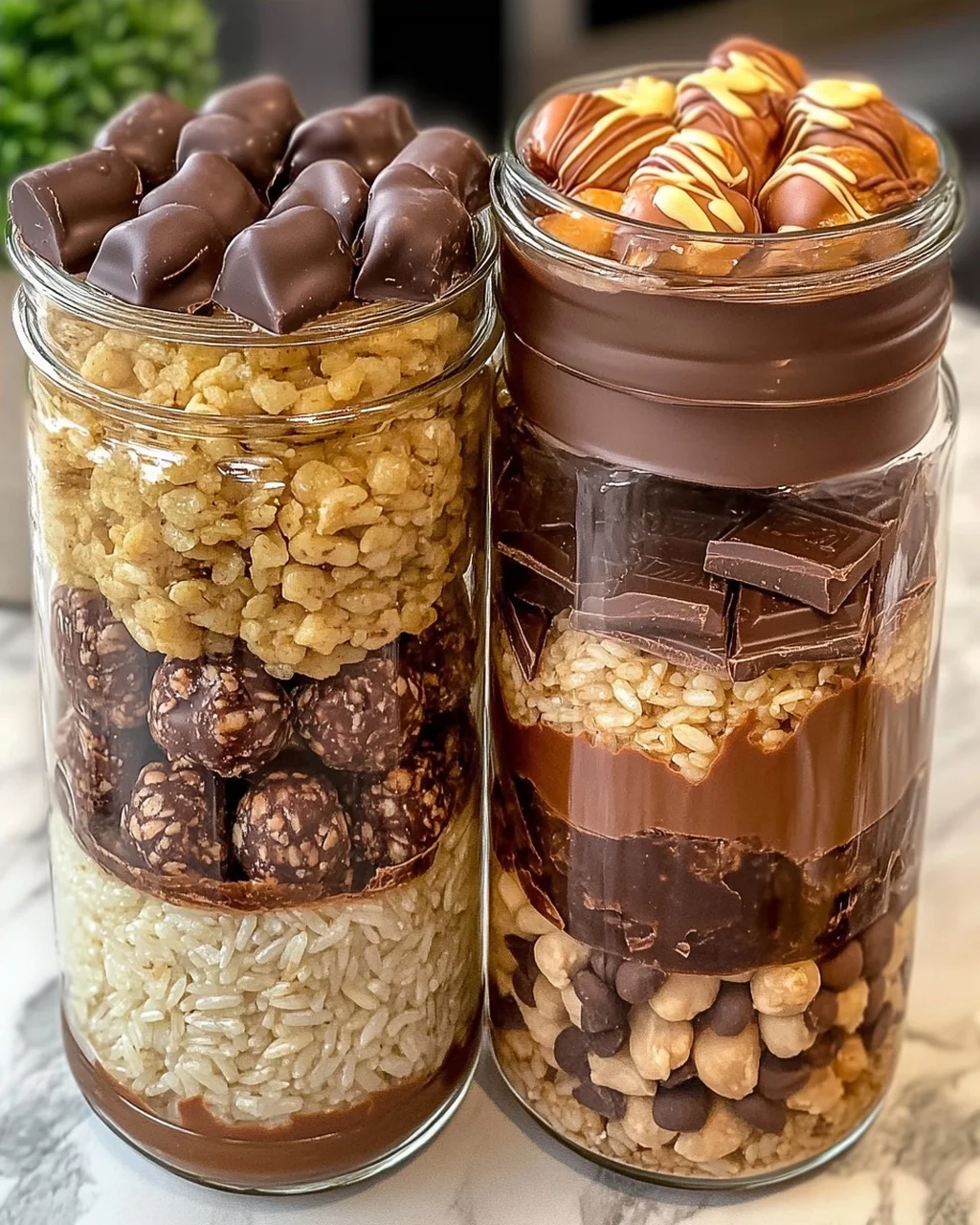 Homemade Candy Bar Jars