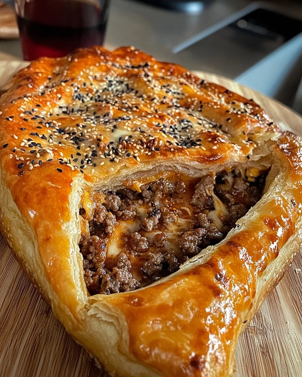 Meat and Cheese Boat Pastry