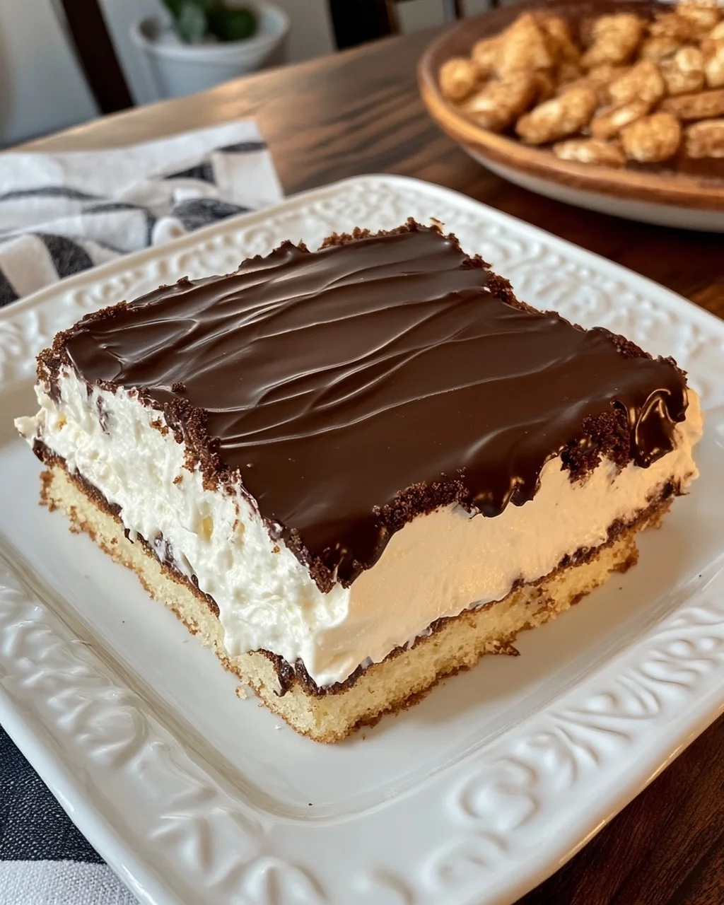 No bake eclair cake