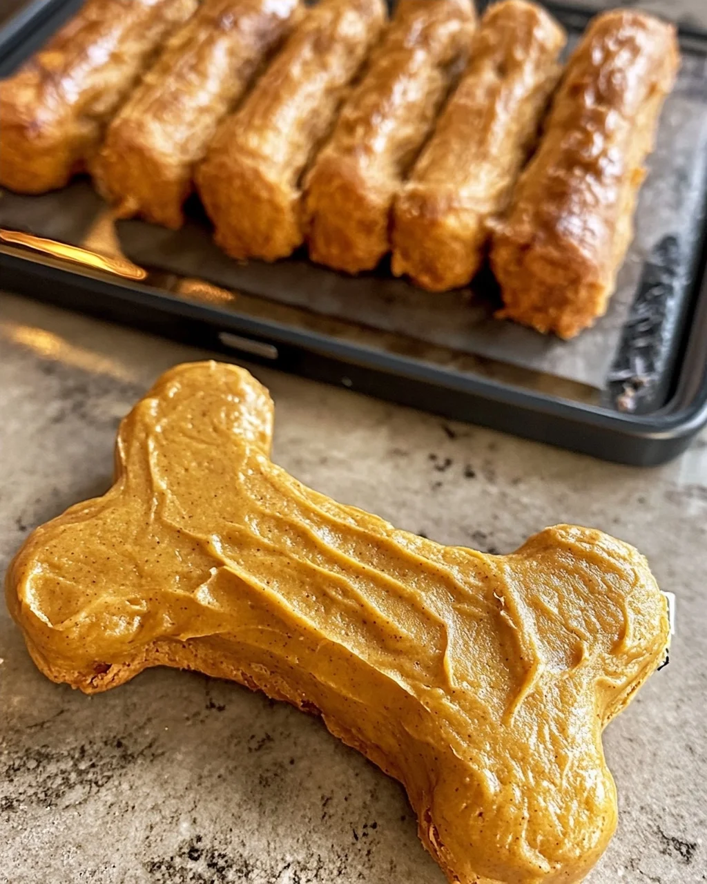 Peanut Butter Pumpkin Dog Treats