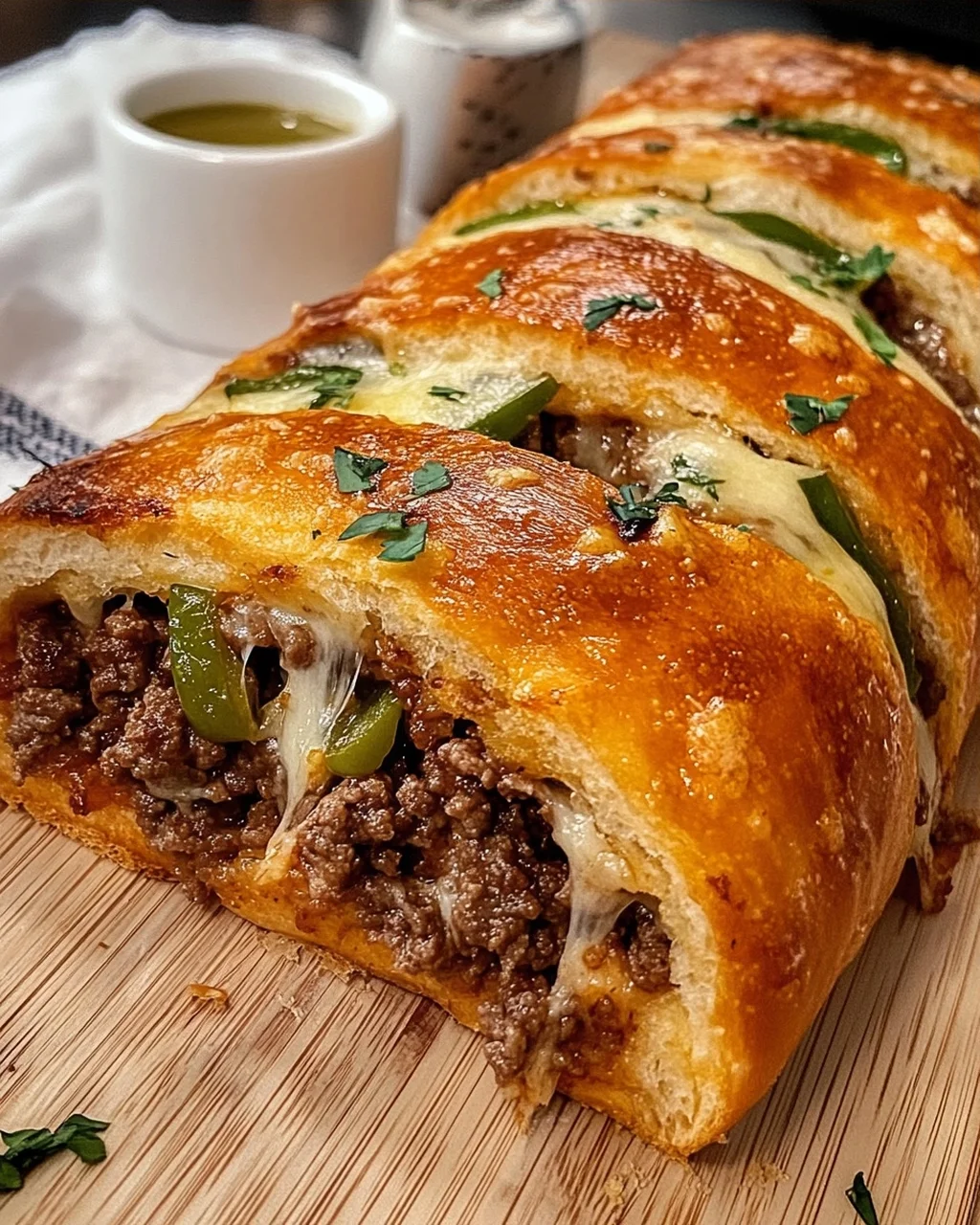 Philly Cheesesteak Stuffed Bread