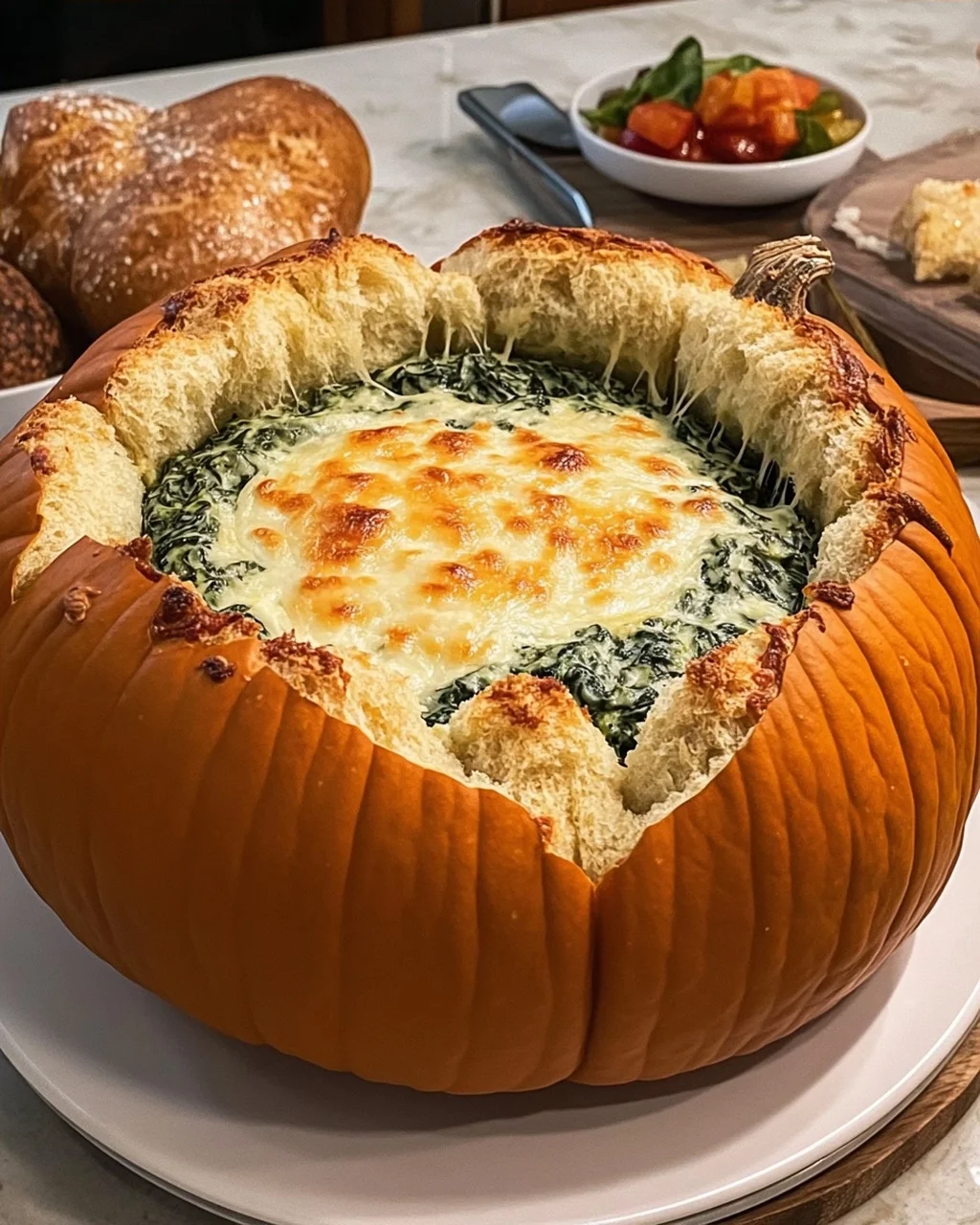 Pumpkin Bread Bowl Dip