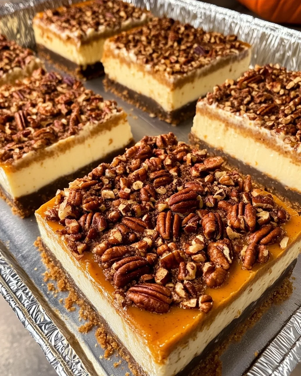 Pumpkin Cheesecake Bars