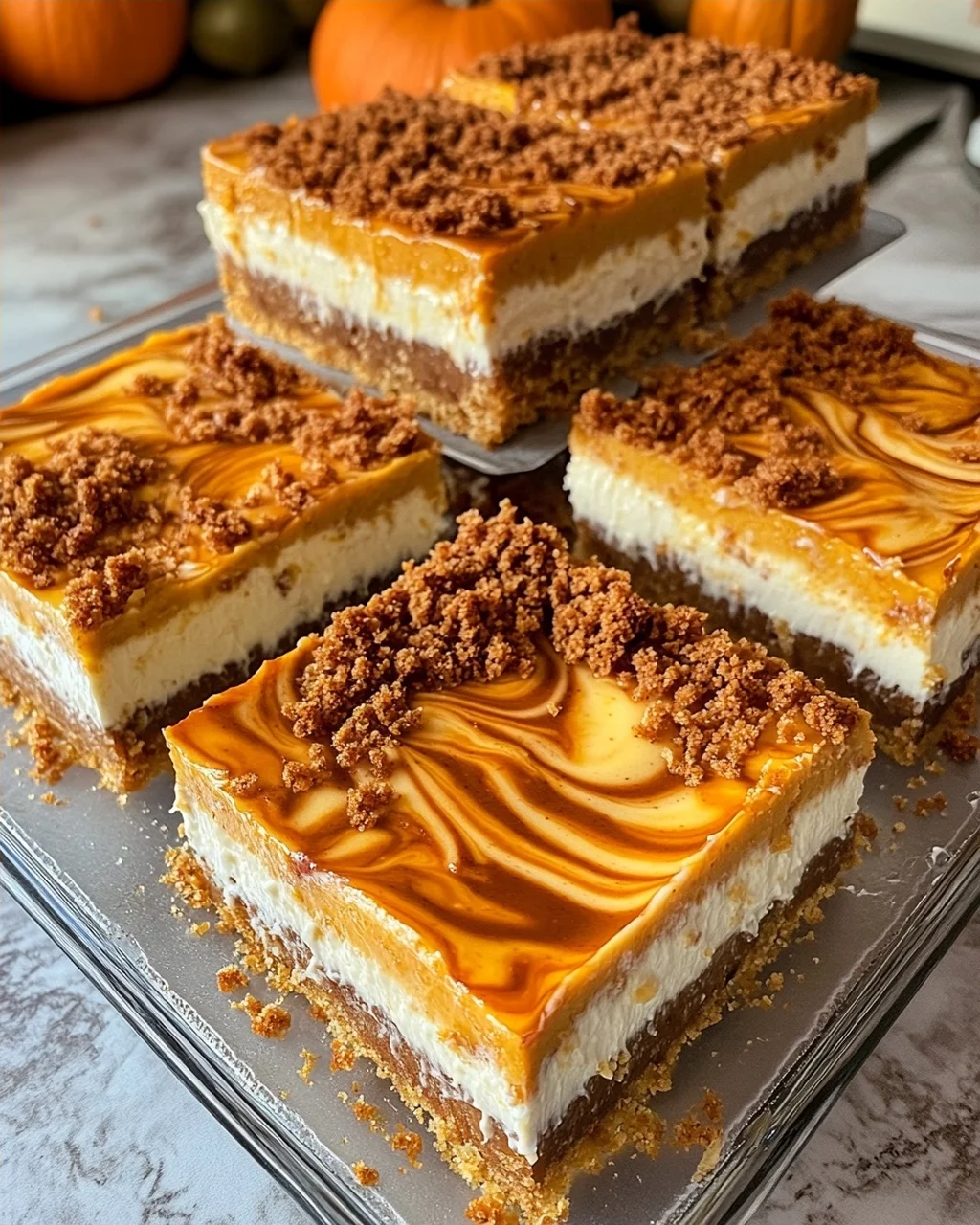 Pumpkin Cheesecake Bars