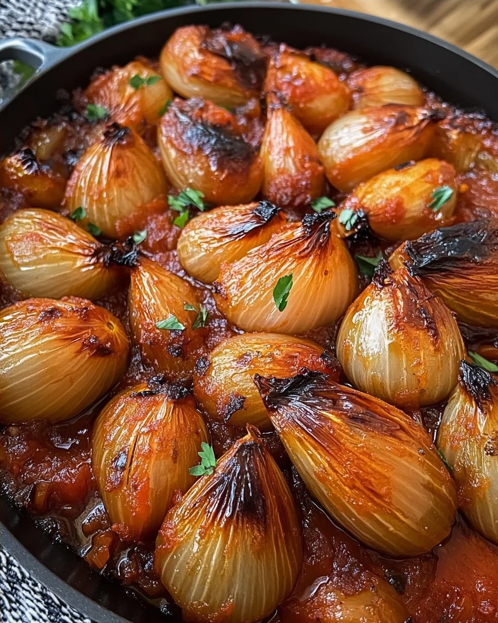 Roasted Onions in Tomato Sauce