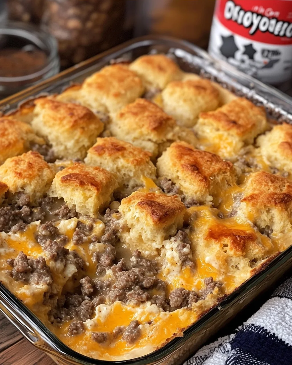 Sausage Biscuit Casserole