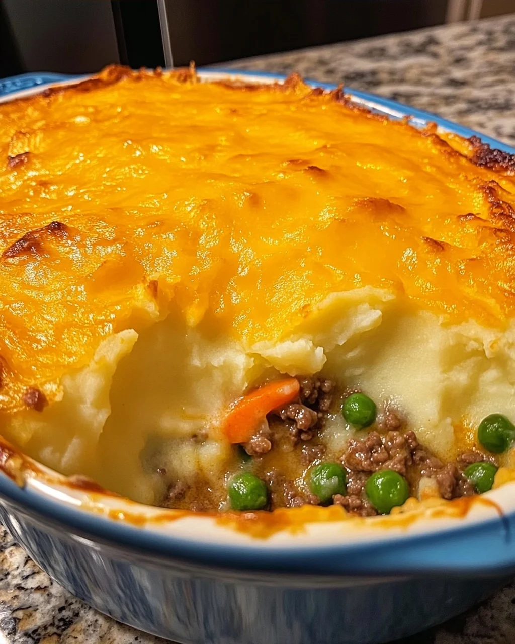 Shepherd’s Pie with Mashed Potatoes and Cheese