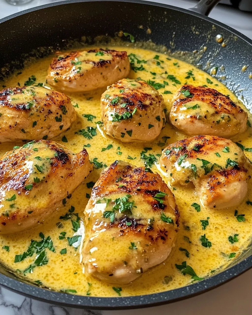 Skillet Chicken with Creamy Sauce