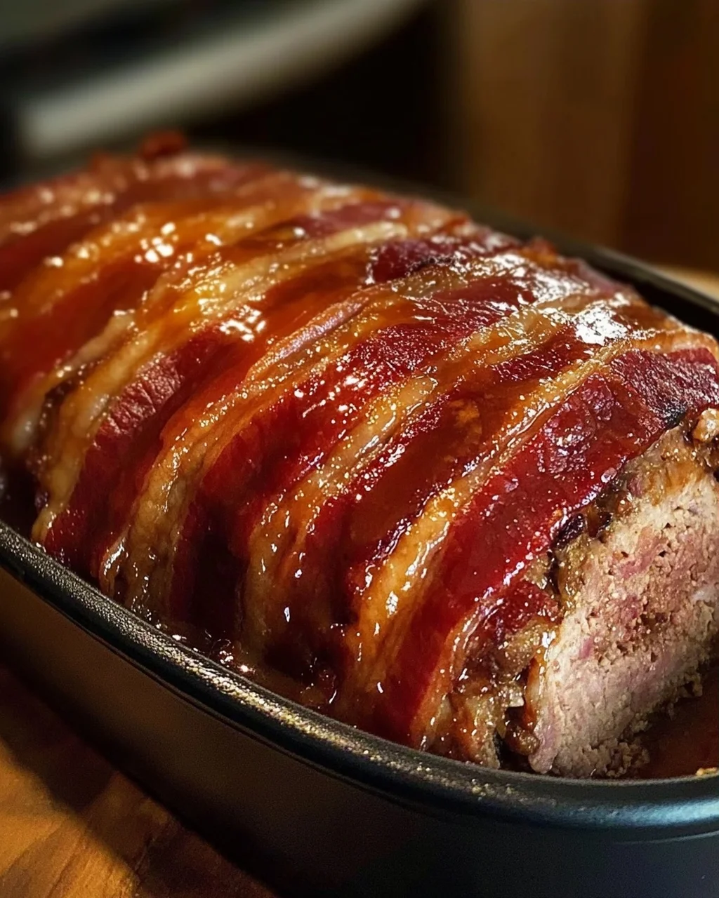 Slow Cooker Bacon-Wrapped Meatloaf