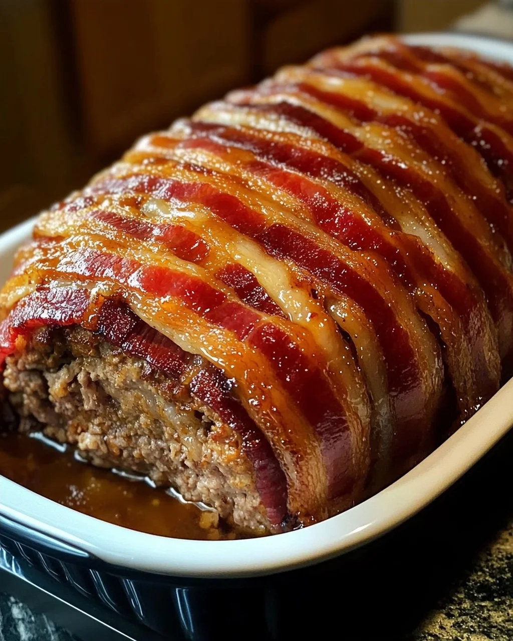 Slow Cooker Bacon-Wrapped Meatloaf