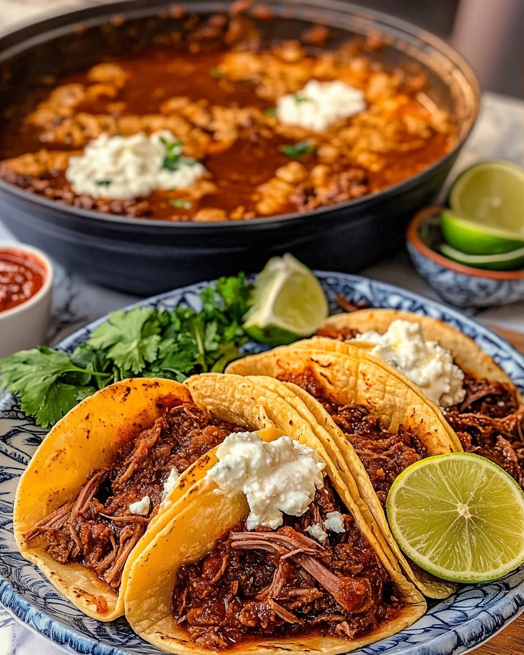 Slow Cooker Birria Tacos