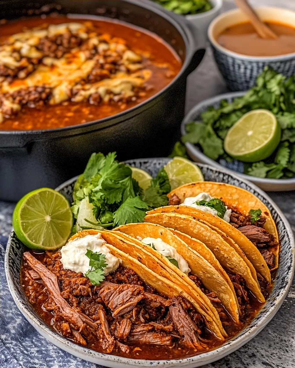 Slow Cooker Birria Tacos