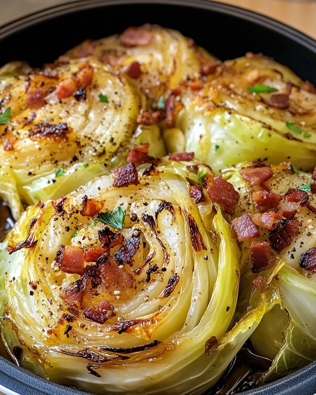 Slow Cooker Cabbage with Bacon