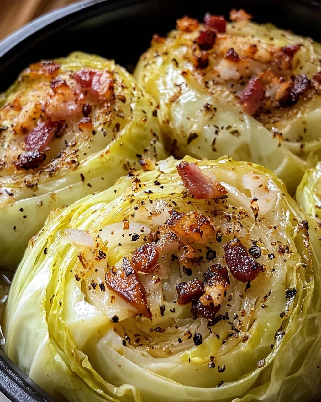 Slow Cooker Cabbage with Bacon