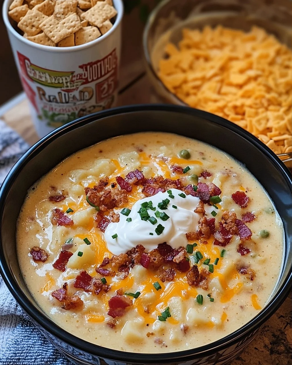 Slow Cooker Loaded Potato Soup