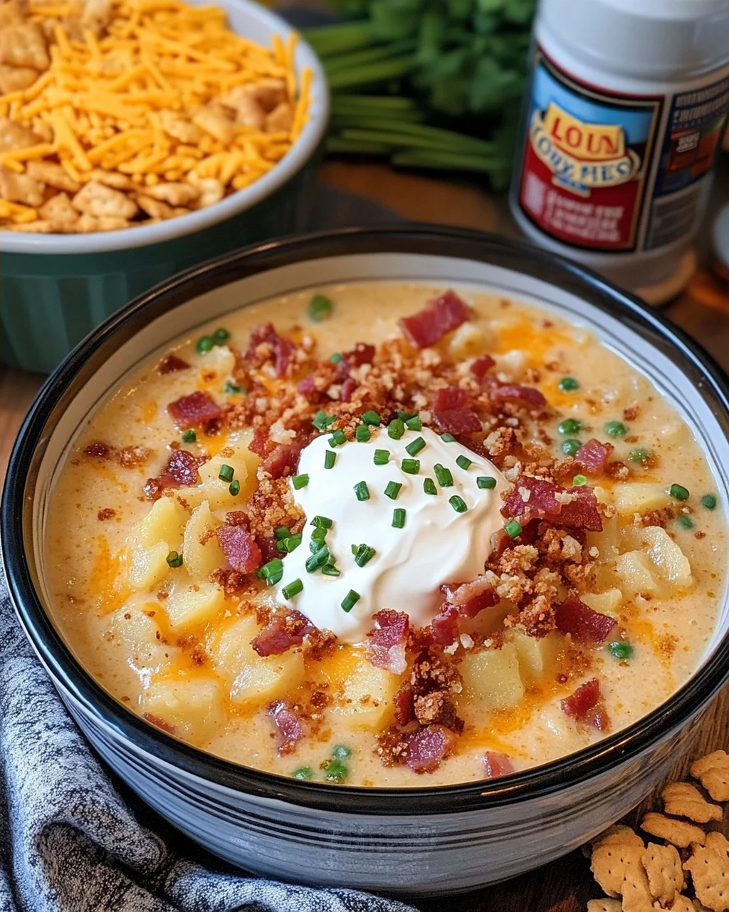 Slow Cooker Loaded Potato Soup