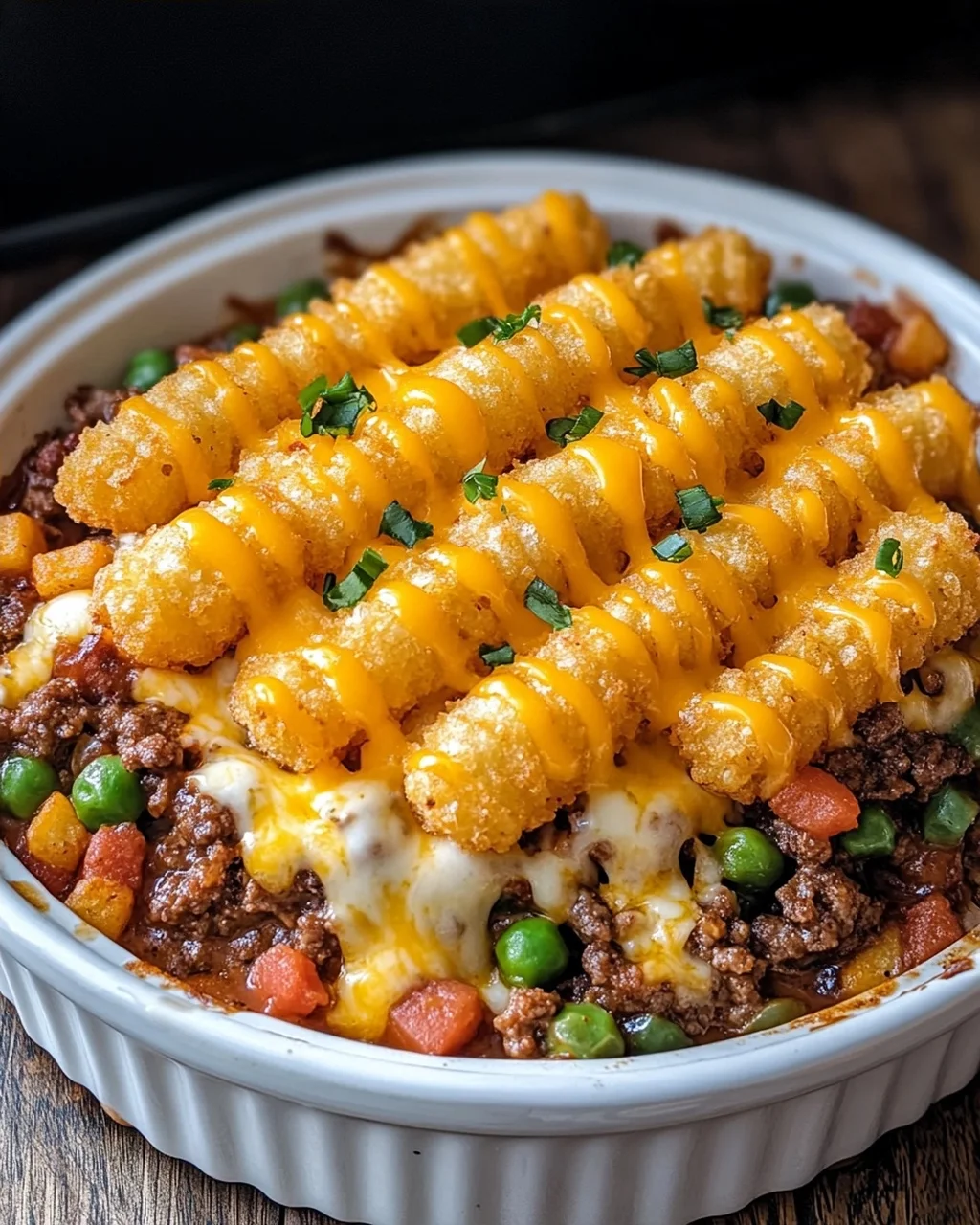 Slow Cooker Tater Tot Hotdish