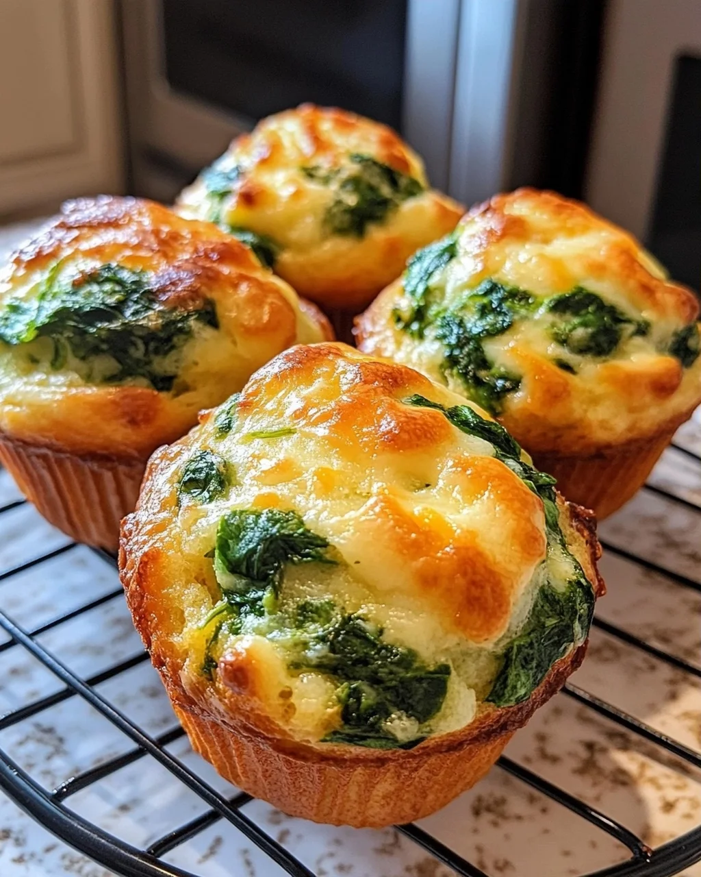 Spinach and Cheese Muffins