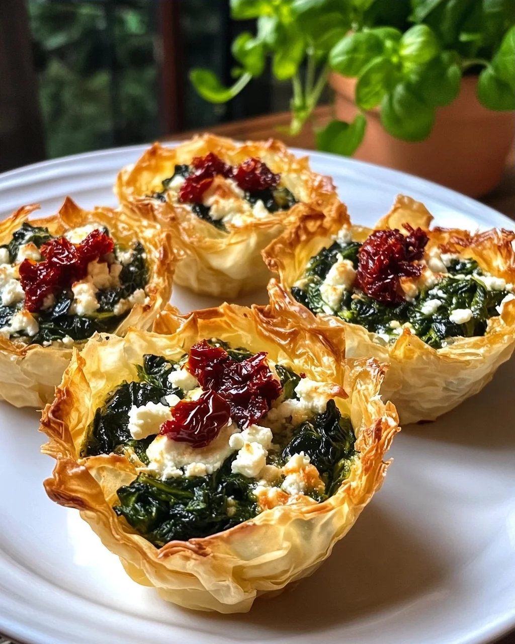 Spinach and Feta Phyllo Cups
