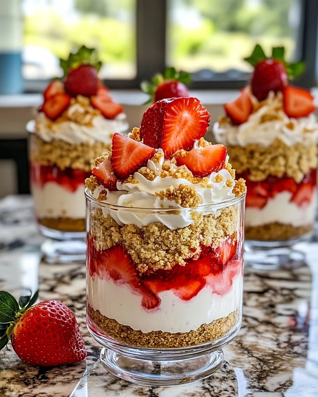 Strawberry Cheesecake Parfait Variations