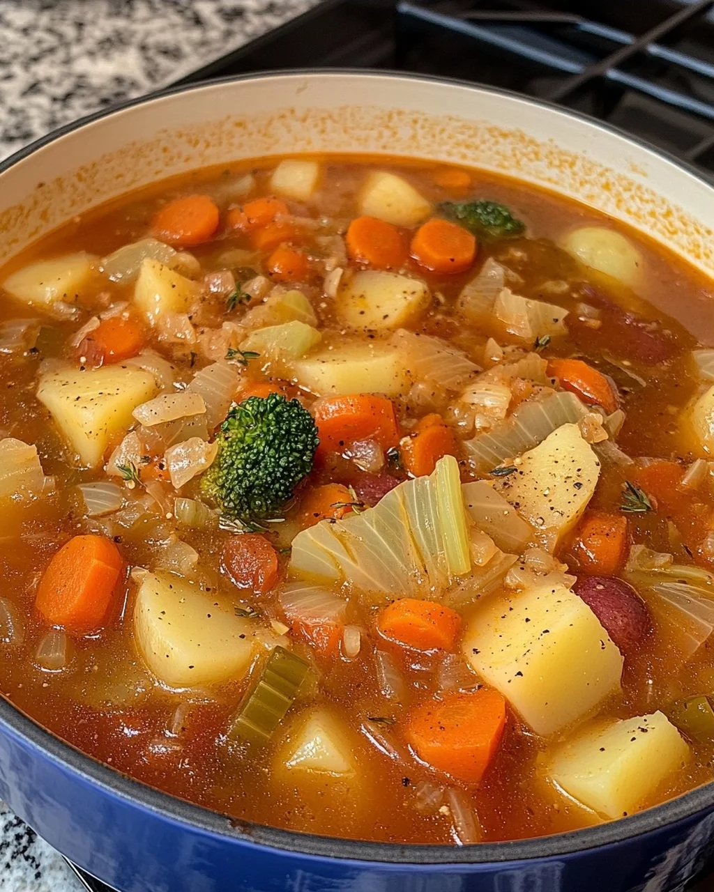 Vegetable Soup with Cabbage and Potatoes